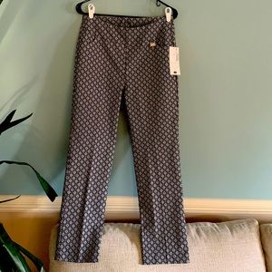 LuLu black and white design stretch pull on pants 12